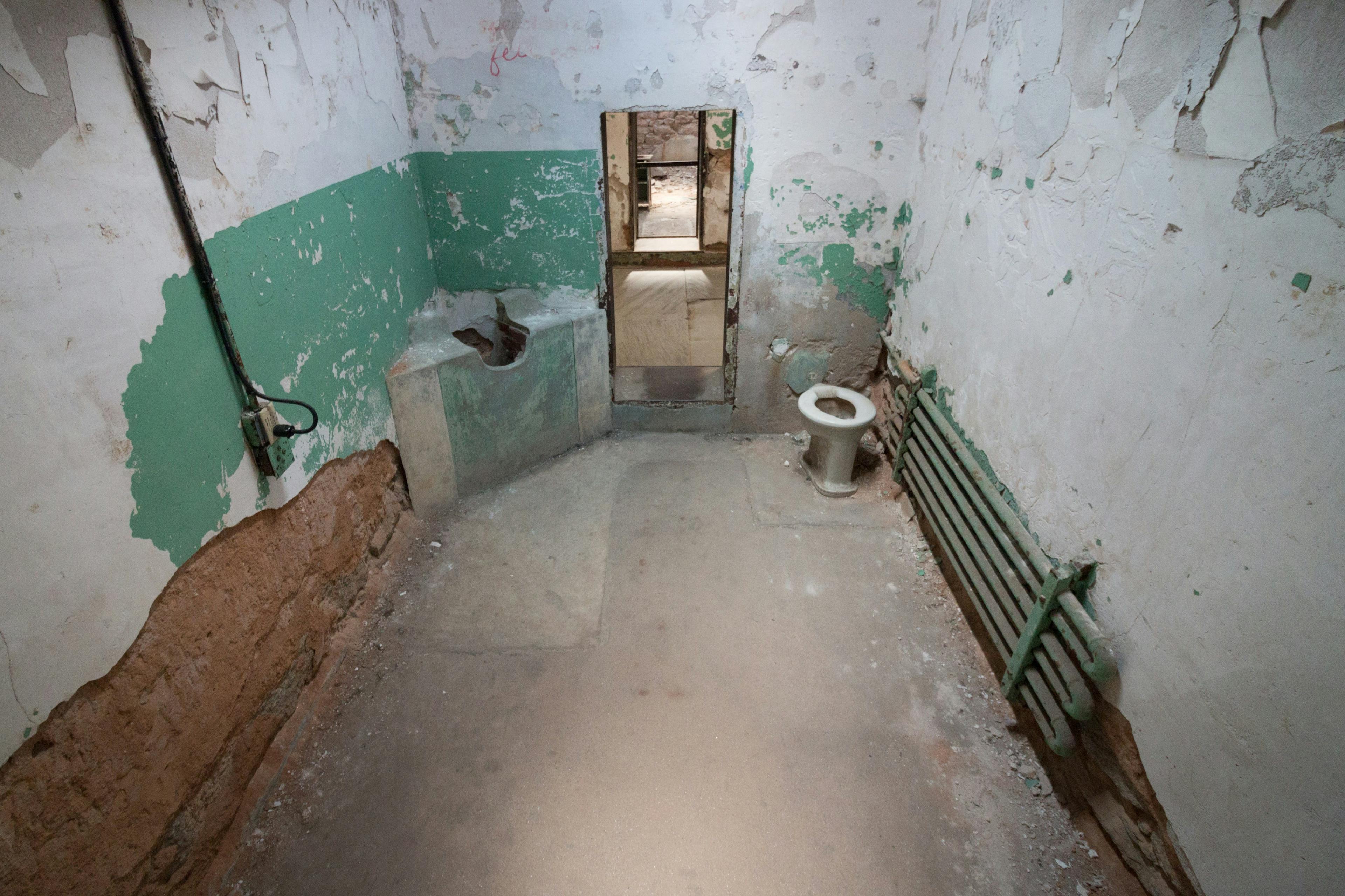 A cell in Eastern State Penitentiary in Philadelphia.