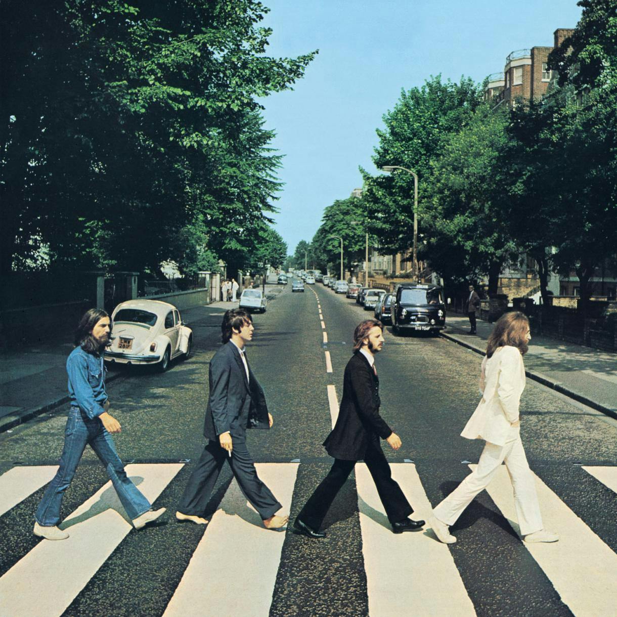 Abbey Road album cover by The Beatles.