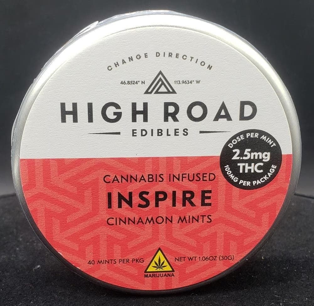 A package of cannabis gummies with the International Intoxicating Cannabis Product Symbol on it