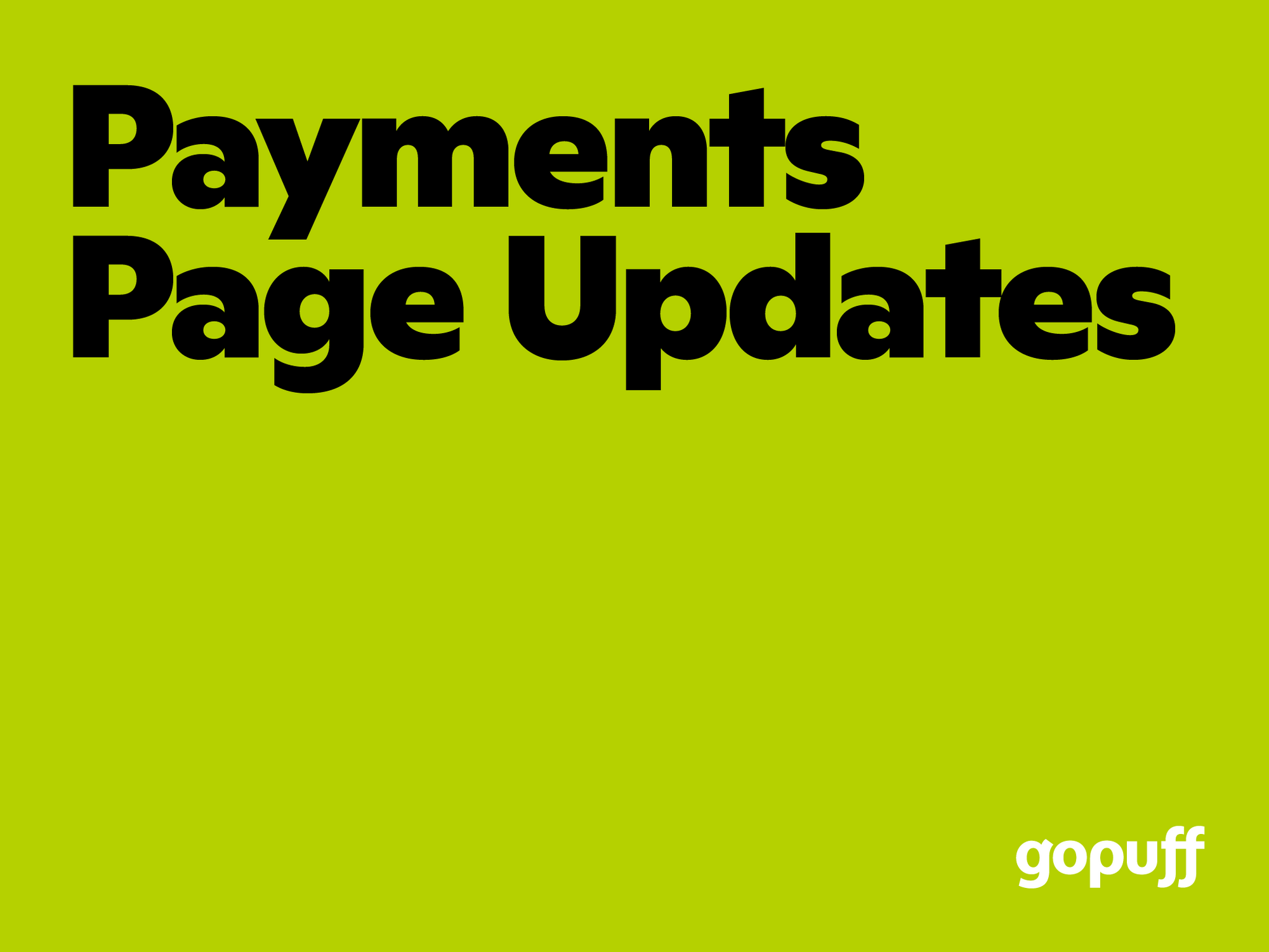 Thumbnail for Payments Page Updates