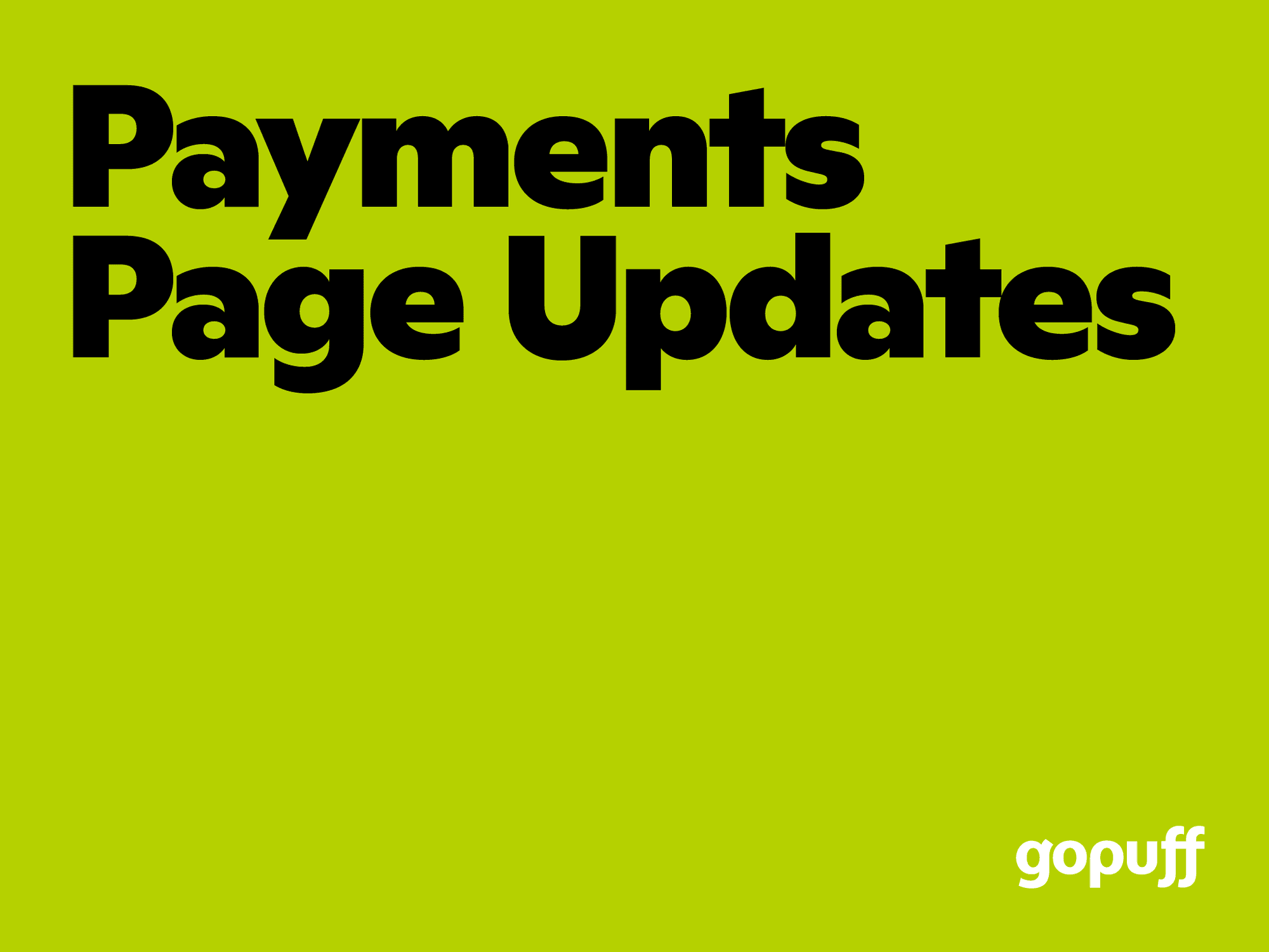 Thumbnail for Payments Page Updates
